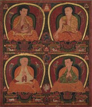 Four Seated Masters, c. 1450. Creator: Unknown.