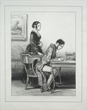 Fourberies de Femmes. Creator: Paul Gavarni (French, 1804-1866).