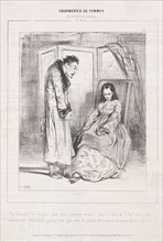 Fourberies de Femmes: En matière de sentiment, 1842. Creator: Paul Gavarni (French, 1804-1866).