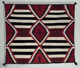 Fourth-Phase Chief Blanket Style Rug, c. 1900. Creator: Unknown.
