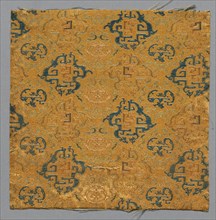 Fragment from Book of Textiles, early 18th century. Creator: Unknown.