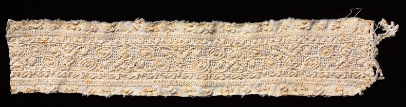 Fragment of a Band with Abstract Pattern, 1500s. Creator: Unknown.