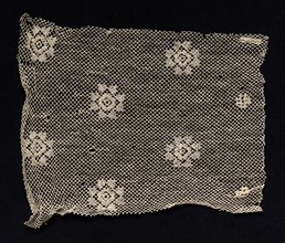 Fragment of a Band with Floral Motif, 18th or early 19th century. Creator: Unknown.