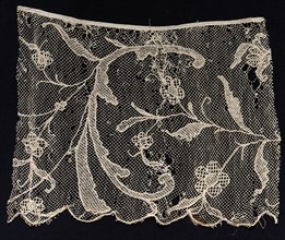 Fragment of a Border with Floral Motif, 18th century. Creator: Unknown.