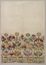 Fragment of a Skirt Border, 1600s - 1700s. Creator: Unknown.