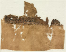 Fragment of a Tiraz, Probably the End of a Turban Cloth, 1008 - 1009. Creator: Unknown.