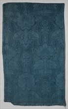 Fragment of Figured Silk for Upholstery, 1700-1750. Creator: Unknown.