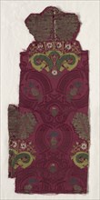 Fragment of Silk Textile, 18th century. Creator: Unknown.