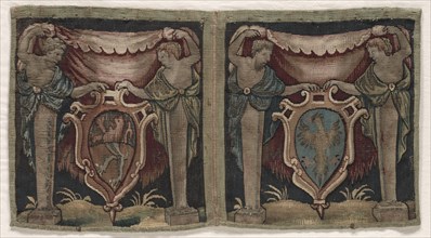 Fragment of Two-Sectioned Tapestry Border, 1500s. Creator: Unknown.