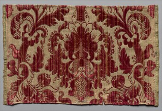 Fragment of Velvet Brocade, late 1600s or early 1700s. Creator: Unknown.