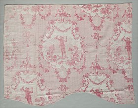 Fragment of Woodblock Printed Cotton, c. 1770. Creator: Unknown.