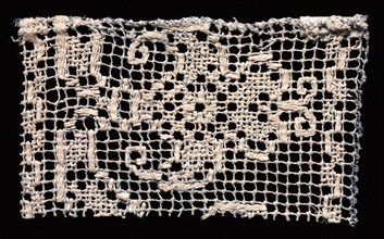 Fragment with a Floral (tendril) Motif, 1500s-1600s. Creator: Unknown.