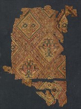 Fragment with jewel-like silk, 800s. Creator: Unknown.