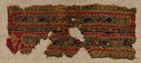 Fragment, Probably Part of an Ornament of a Tunic, 400s - 600s. Creator: Unknown.