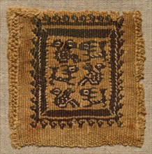 Fragment, with a Segmentum, from a Tunic, 400s - 600s. Creator: Unknown.