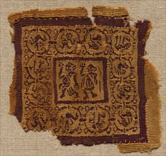 Fragment, with a Segmentum, from a Tunic, early 600s. Creator: Unknown.
