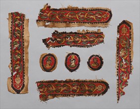 Fragments from a Tunic, 500s - 1500s. Creator: Unknown.