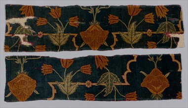 Fragments of a Carpet, 1600-1650. Creator: Imperial Manufactory (Indian).
