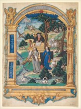 Frontispiece Miniature from the Manuscript of a Poem by Guillaume Crétin?, c. 1537-1540. Creator: Master of Francis I (French).