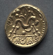 Gallo-Belgic type E (known as the Morini type) Stater (obverse), c. 57-45 B.C.. Creator: Unknown.
