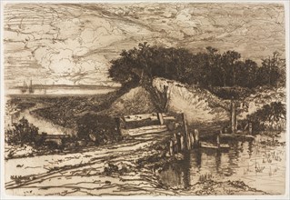 Gardiner's Bay, Long Island, seen from Fresh Pond, 1881. Creator: Mary Nimmo Moran (American, 1842-1899).
