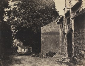 Gateway to Borwick Hall, Lancashire, 1855. Creator: Rev. John Richardson Major (British, 1821-1871).