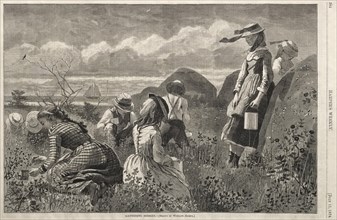 Gathering Berries, 1874. Creator: Winslow Homer (American, 1836-1910).