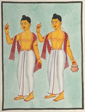 Gaur and Nitai, 1800s. Creator: Unknown.