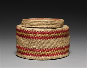 Ginger Jar- Shaped Basket, c 1900. Creator: Unknown.