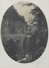 Gorge at Eaux Chaudes, Pyrenees, c. 1855. Creator: Jean-Jacques Heilmann (French, 1822-1859).