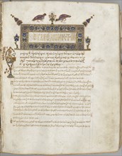 Gospel Book with Commentaries: Portrait of John, c. 1000-1100. Creator: Unknown.