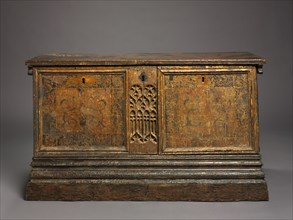 Gothic Marriage Chest, c. 1500. Creator: Unknown.
