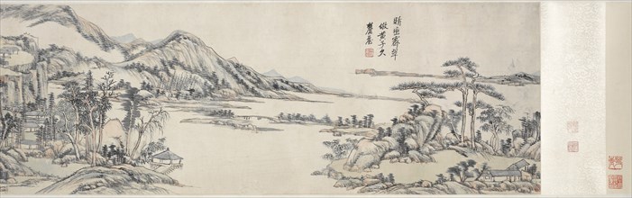 Green Peaks under Clear Sky: After Huang Gongwang, 1703-1708. Creator: Wang Yuanqi (Chinese, 1642-1715).