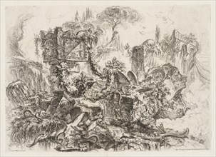 Groteschi: Ruins with Serpents, ca. 1745-50. Creator: Giovanni Battista Piranesi (Italian, 1720-1778).