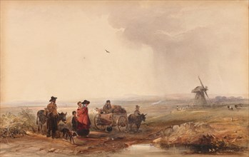 Gypsy Camp, Holland, 1800s. Creator: George Bryant Campion (British, 1795-1870).