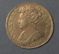 Half Guinea (obverse), 1703. Creator: Unknown.