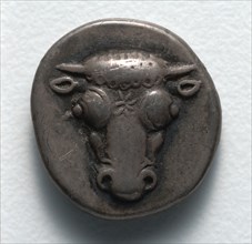 Half Drachm: Bull's Head Facing (obverse), 550-421 BC. Creator: Unknown.