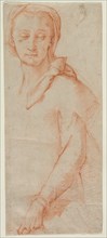 Half-Length Figure Study of a Woman, 1500s. Creator: Ludovico Cardi Cigoli (Italian, 1559-1613).