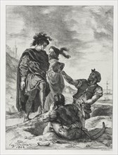 Hamlet: Hamlet and Horatio with the Grave Diggers, 1843. Creator: Eugène Delacroix (French, 1798-1863).