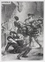 Hamlet: The Death of Hamlet, 1843. Creator: Eugène Delacroix (French, 1798-1863).