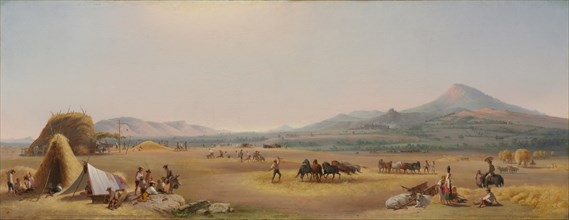 Harvest on the Roman Campagna, 1868. Creator: John Gadsby Chapman (American, 1808-1889).