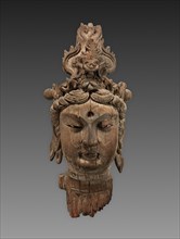 Head of a Bodhisattva, 1100s. Creator: Unknown.