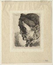 Head of a Peasant Woman, 1874. Creator: Wilhelm Maria Hubertus Leibl (German, 1844-1900).