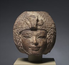 Head of Amenhotep III Wearing the Round Wig, c. 1391-1353 BC. Creator: Unknown.