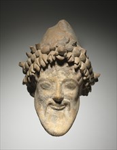 Head of Bearded Dionysus, 6th Century BC. Creator: Unknown.