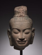 Head of Lokeshvara, late 1100s-early 1200s. Creator: Unknown.