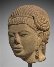 Head of Male Deity, possibly Aiyanar , first half of the 600s. Creator: Unknown.