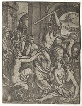 Hercules Driving Envy from the Temple of the Muses, 1522-24. Creator: Ugo da Carpi (Italian, c. 1479-c. 1532).