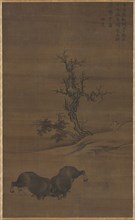 Herdboys and Buffalo in Landscape, 1200s. Creator: Guo Min (Chinese, mid-late 1200s).