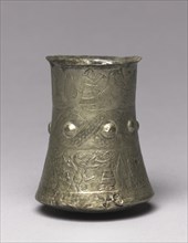 Hero and Animal Combat Beaker, 900-700 BC. Creator: Unknown.